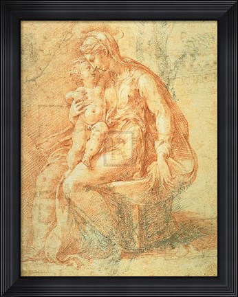 Framed Madonna and Child Print