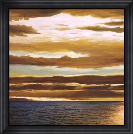 Framed Reflections on the Sea I Print