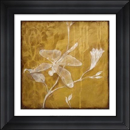 Framed Wings Damask IV Print