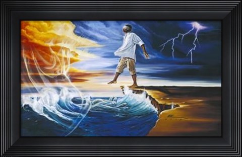 Framed Step Out On Faith (Male)(Medium) Print