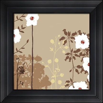 Framed Falling Blossoms II Print