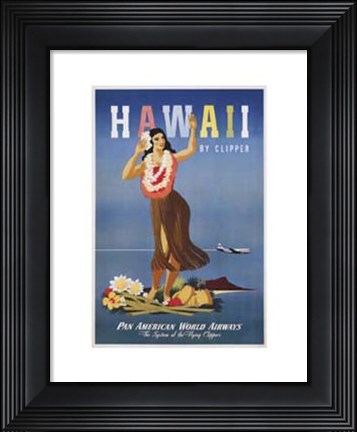 Framed Hawaii By Clipper Print