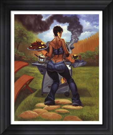 Framed BBQ Print