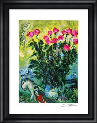 Framed Les Roses Print