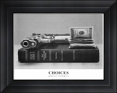 Framed Choices Print