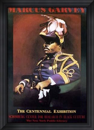 Framed Marcus Garvey Print