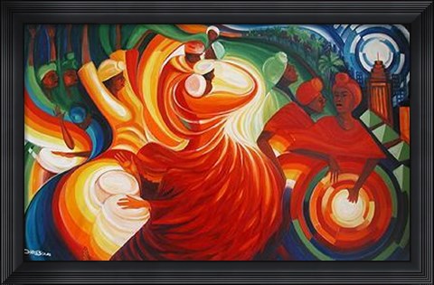 Framed Block Party Ritual Print