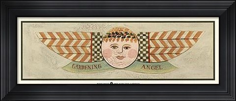 Framed Gardening Angel Print