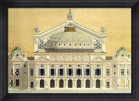 Framed Opera De Paris Garnier Print