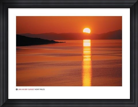 Framed Lan Ha Bay Sunset, Vietnam Print