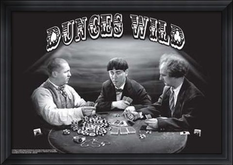 Framed Three Stooges: Dunces Wild Print