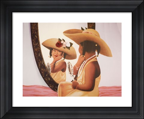 Framed Playful Reflections Print