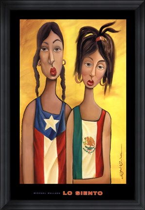 Framed Lo Siento Print