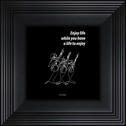 Framed Enjoy Life Print