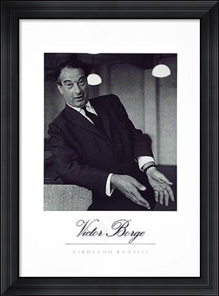 Framed Victor Borge Print