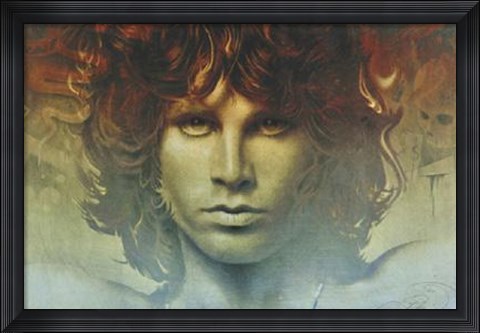 Framed Spirit of Jim Morrison Print