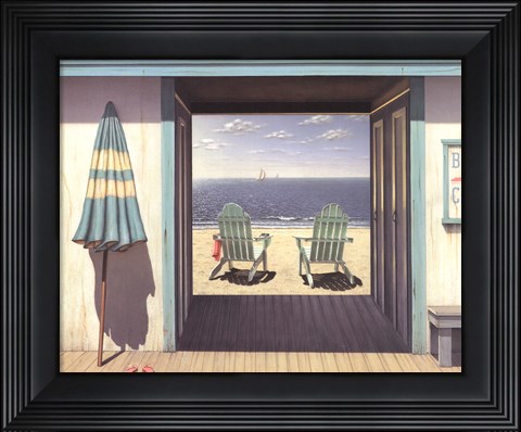 Framed Beach Club Print