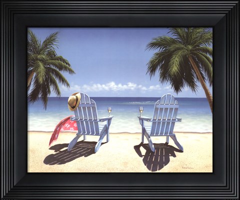Framed Cocktails For Two Print