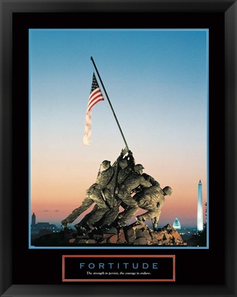 Framed Fortitude - Iwo Jima Print