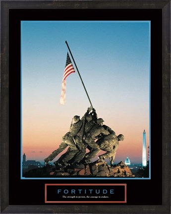 Framed Fortitude - Iwo Jima Print