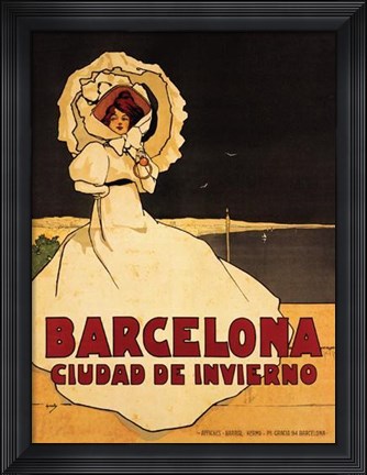 Framed Barcelona Print