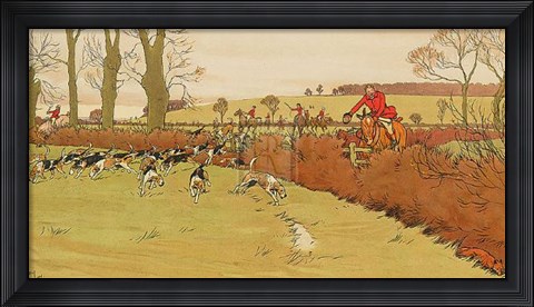 Framed Cottesbrook Hunt Print