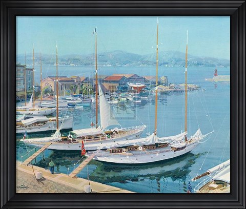 Framed Sailing Days Print