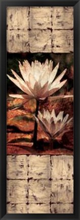 Framed Waterlily Panel II Print