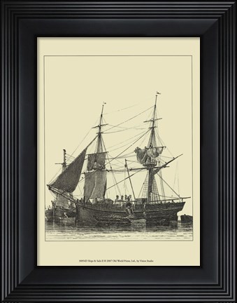 Framed Ships And Sails II Print