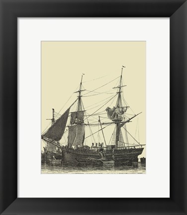 Framed Ships And Sails II Print