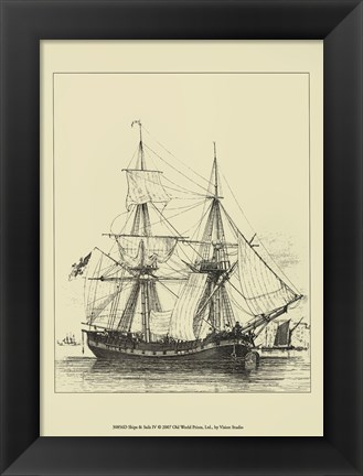 Framed Ships And Sails IV Print