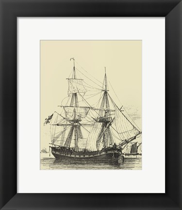 Framed Ships And Sails IV Print