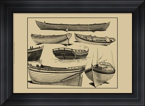 Framed Boat Craft I Print