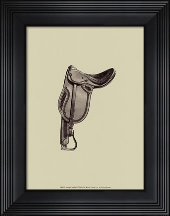Framed Antique Saddle II Print