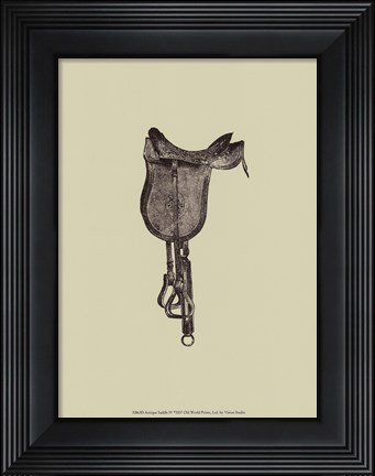 Framed Antique Saddle IV Print