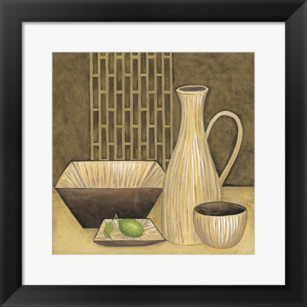 Framed Bamboo Vase Print