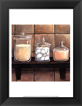 Framed Modern Bath Elements II Print