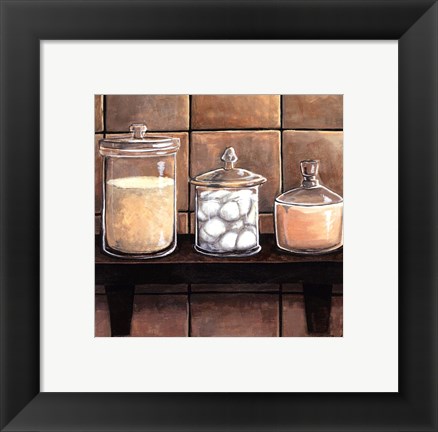 Framed Modern Bath Elements II Print