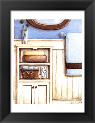 Framed Coastal Bath III Print