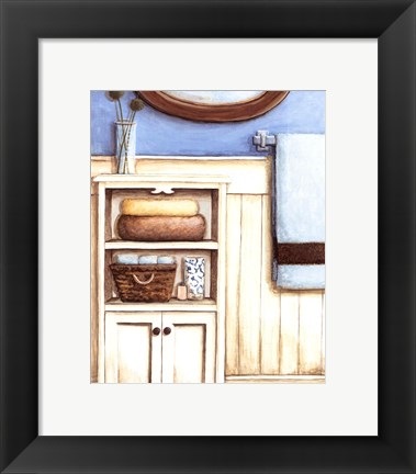 Framed Coastal Bath III Print