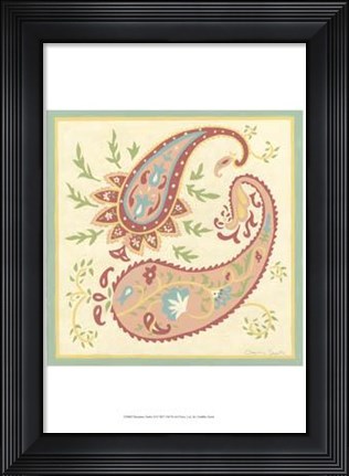 Framed Pashmina Paisley II Print