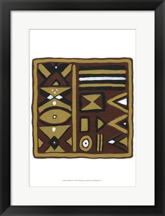 Framed Tribal Rhythms I Print
