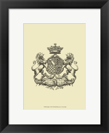 Framed Heraldry I Print