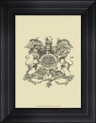 Framed Heraldry II Print