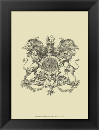 Framed Heraldry II Print
