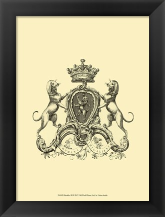 Framed Heraldry III Print