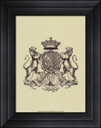 Framed Heraldry IV Print