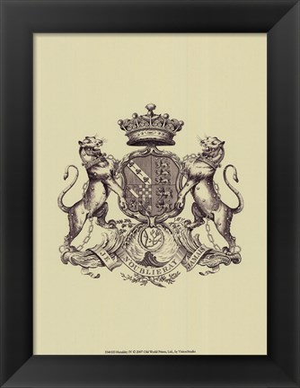 Framed Heraldry IV Print