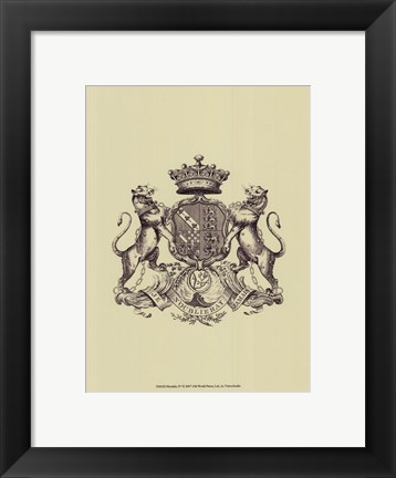 Framed Heraldry IV Print