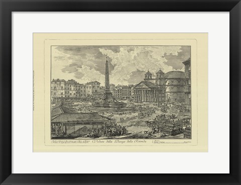 Framed Piranesi View Of Rome V Print